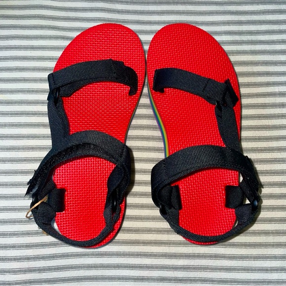 Unisex Teva Flatform Universal Rainbow Pride - Picture 3 of 5